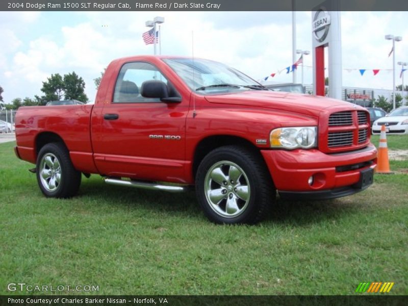 Flame Red / Dark Slate Gray 2004 Dodge Ram 1500 SLT Regular Cab