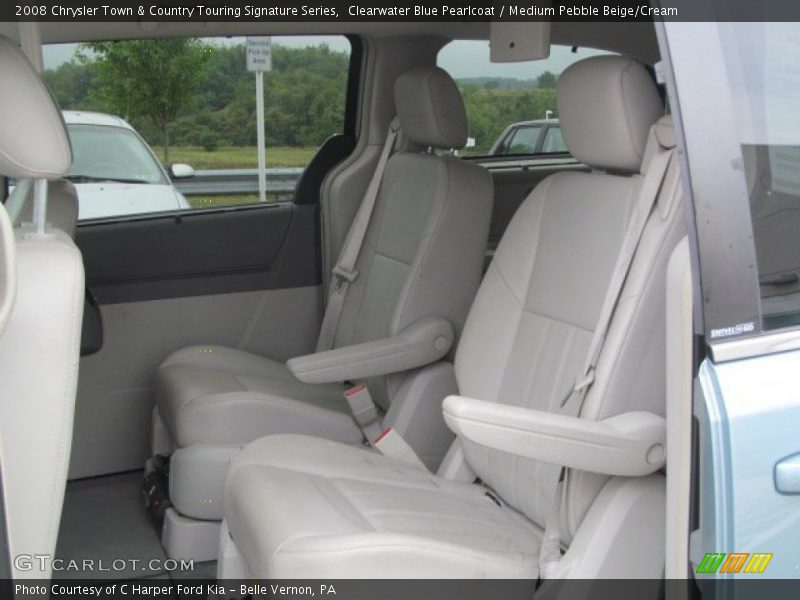 Clearwater Blue Pearlcoat / Medium Pebble Beige/Cream 2008 Chrysler Town & Country Touring Signature Series