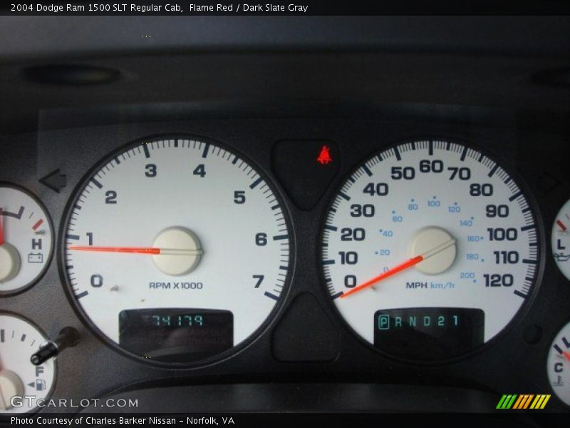 Flame Red / Dark Slate Gray 2004 Dodge Ram 1500 SLT Regular Cab