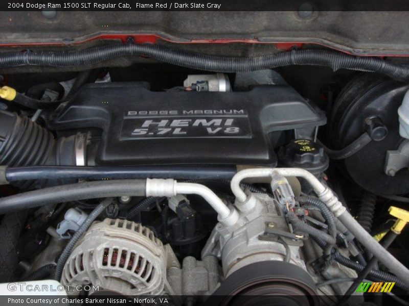 Flame Red / Dark Slate Gray 2004 Dodge Ram 1500 SLT Regular Cab