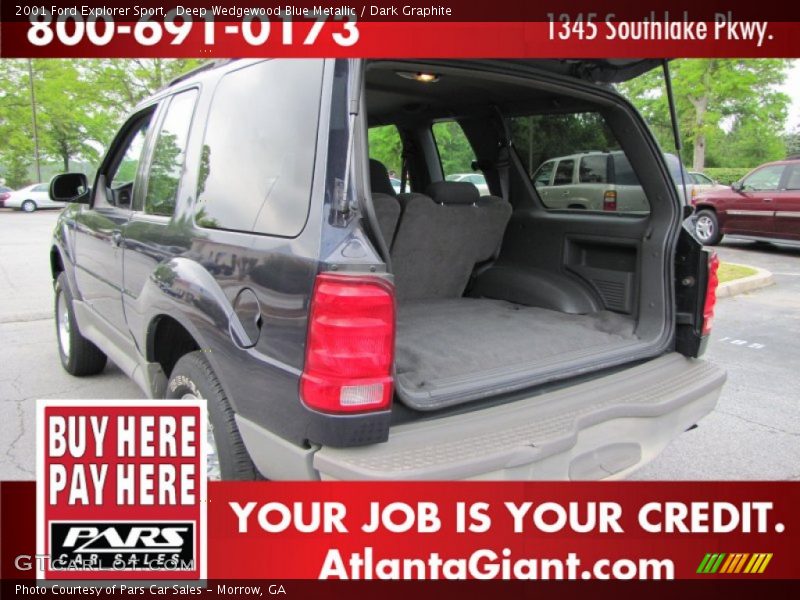 Deep Wedgewood Blue Metallic / Dark Graphite 2001 Ford Explorer Sport