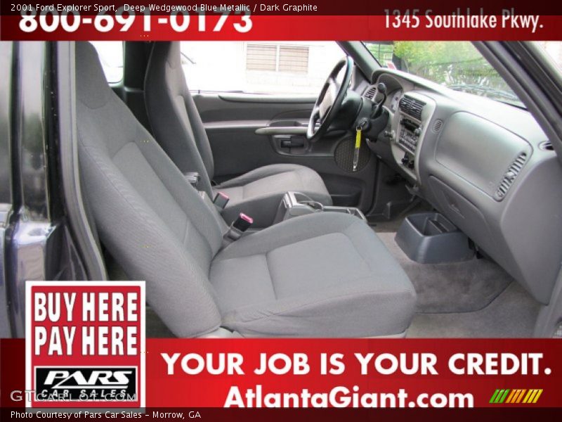 Deep Wedgewood Blue Metallic / Dark Graphite 2001 Ford Explorer Sport