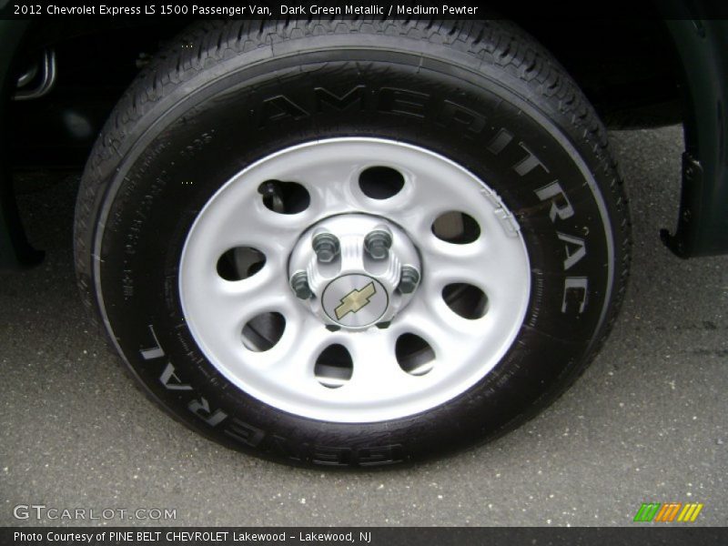 Dark Green Metallic / Medium Pewter 2012 Chevrolet Express LS 1500 Passenger Van
