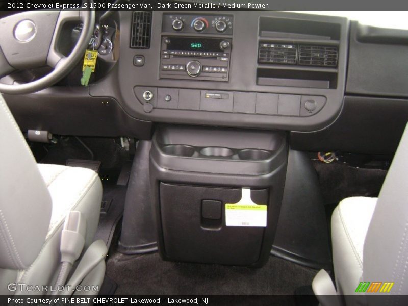 Dark Green Metallic / Medium Pewter 2012 Chevrolet Express LS 1500 Passenger Van