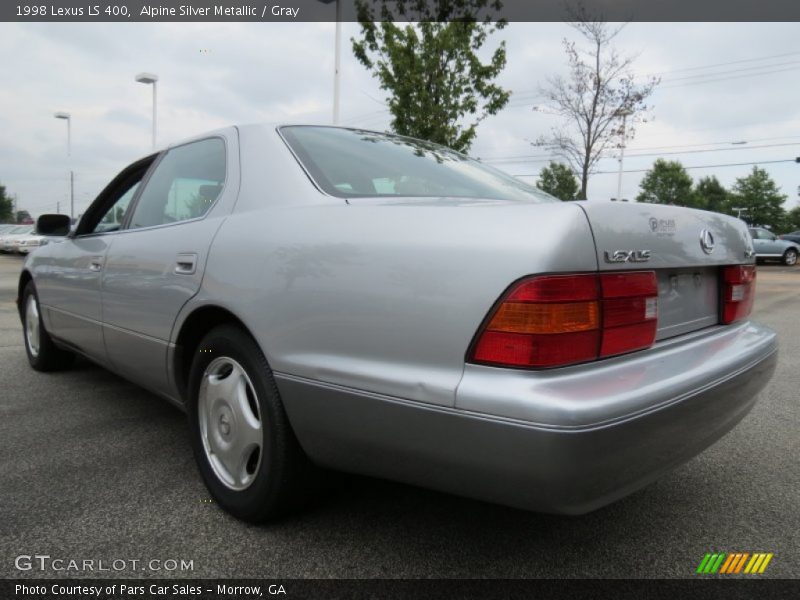 Alpine Silver Metallic / Gray 1998 Lexus LS 400