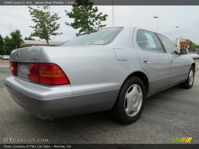 Alpine Silver Metallic / Gray 1998 Lexus LS 400