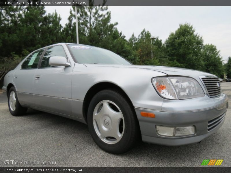 Alpine Silver Metallic / Gray 1998 Lexus LS 400