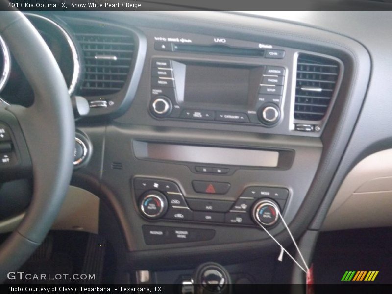 Snow White Pearl / Beige 2013 Kia Optima EX