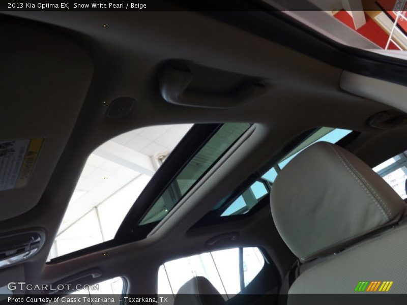 Snow White Pearl / Beige 2013 Kia Optima EX