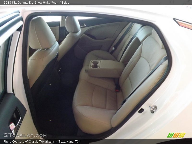 Snow White Pearl / Beige 2013 Kia Optima EX