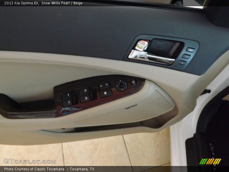Snow White Pearl / Beige 2013 Kia Optima EX