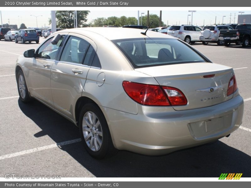 White Gold / Dark Slate Gray 2010 Chrysler Sebring Limited Sedan