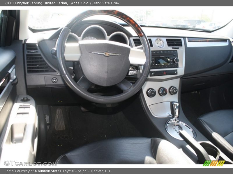 White Gold / Dark Slate Gray 2010 Chrysler Sebring Limited Sedan