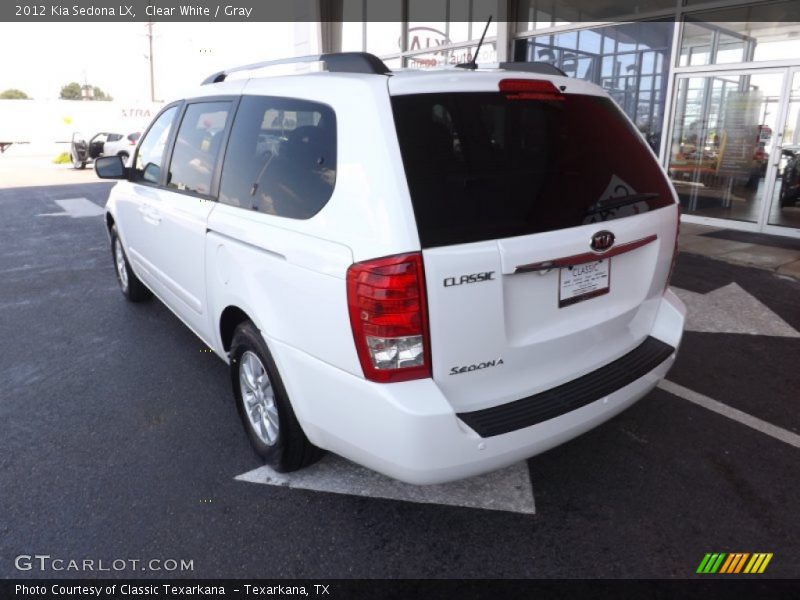 Clear White / Gray 2012 Kia Sedona LX