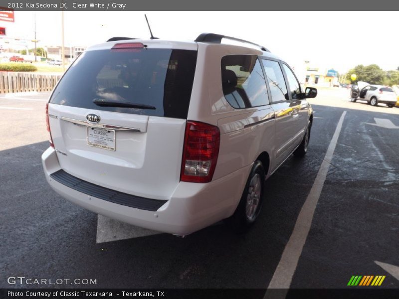 Clear White / Gray 2012 Kia Sedona LX