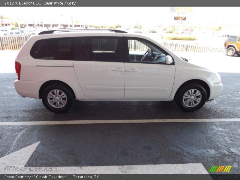 Clear White / Gray 2012 Kia Sedona LX