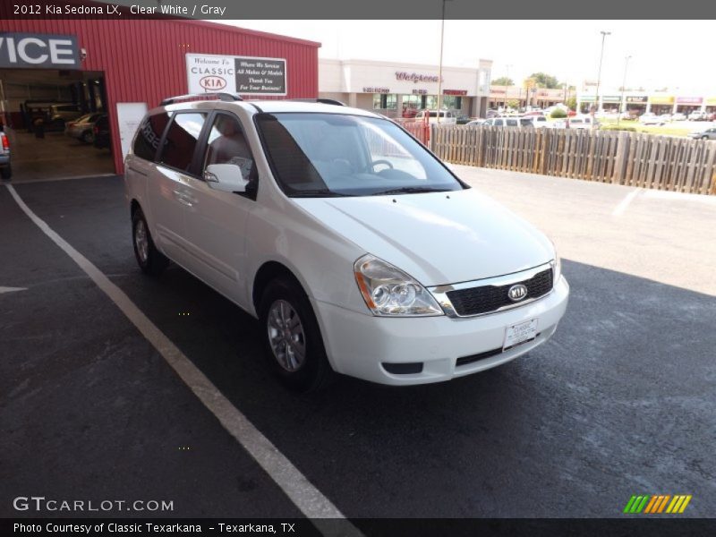 Clear White / Gray 2012 Kia Sedona LX