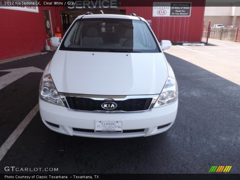 Clear White / Gray 2012 Kia Sedona LX