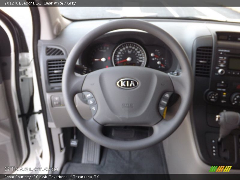 Clear White / Gray 2012 Kia Sedona LX