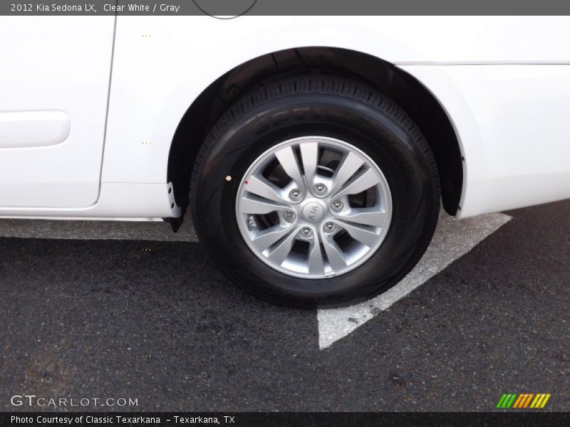Clear White / Gray 2012 Kia Sedona LX