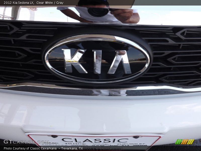 Clear White / Gray 2012 Kia Sedona LX