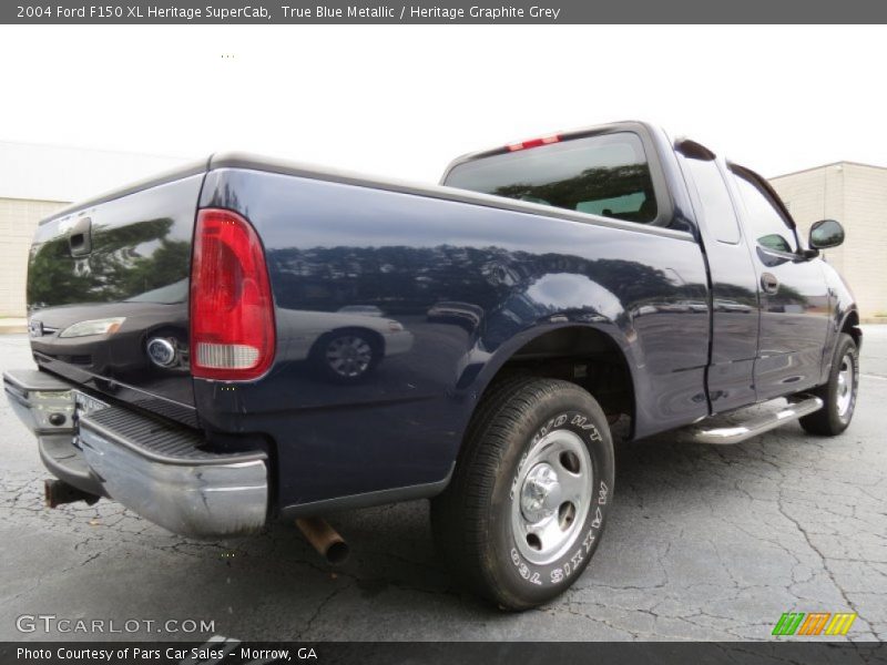 True Blue Metallic / Heritage Graphite Grey 2004 Ford F150 XL Heritage SuperCab