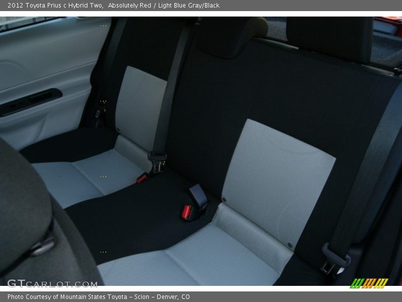 Absolutely Red / Light Blue Gray/Black 2012 Toyota Prius c Hybrid Two