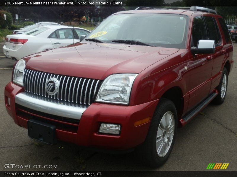 Vivid Red Metallic / Camel 2006 Mercury Mountaineer Premier AWD