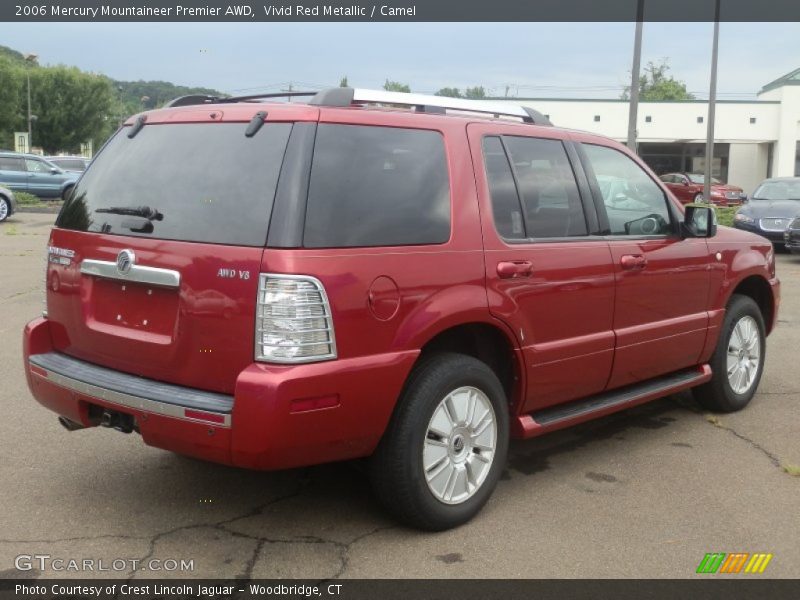 Vivid Red Metallic / Camel 2006 Mercury Mountaineer Premier AWD
