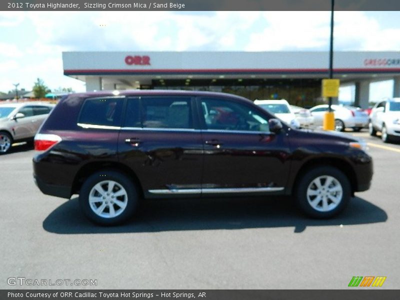 Sizzling Crimson Mica / Sand Beige 2012 Toyota Highlander