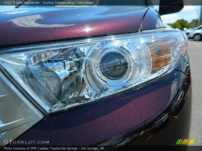 Sizzling Crimson Mica / Sand Beige 2012 Toyota Highlander