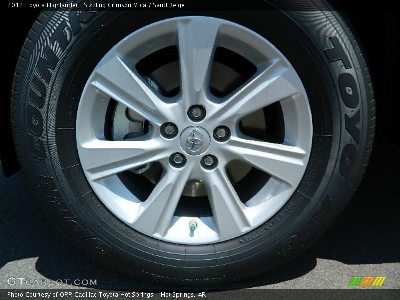 Sizzling Crimson Mica / Sand Beige 2012 Toyota Highlander