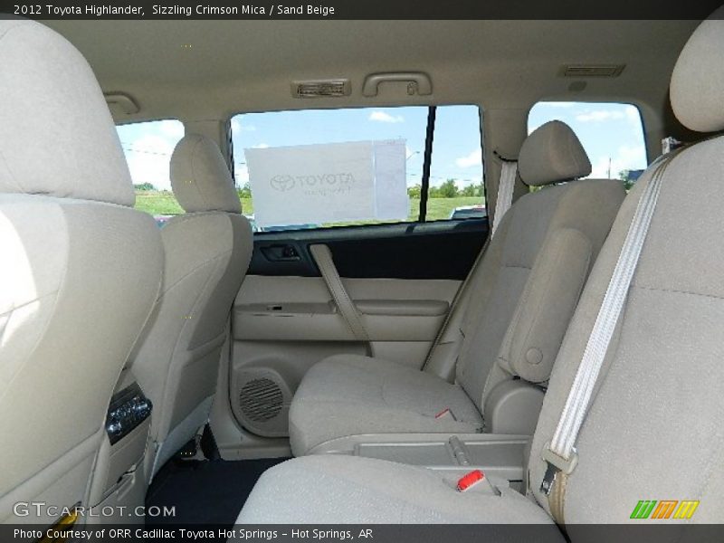 Sizzling Crimson Mica / Sand Beige 2012 Toyota Highlander
