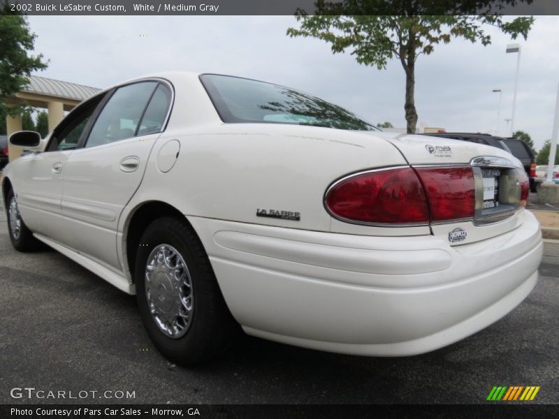 White / Medium Gray 2002 Buick LeSabre Custom