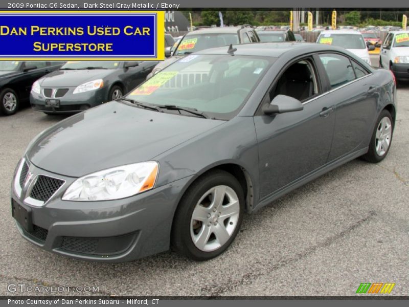 Dark Steel Gray Metallic / Ebony 2009 Pontiac G6 Sedan