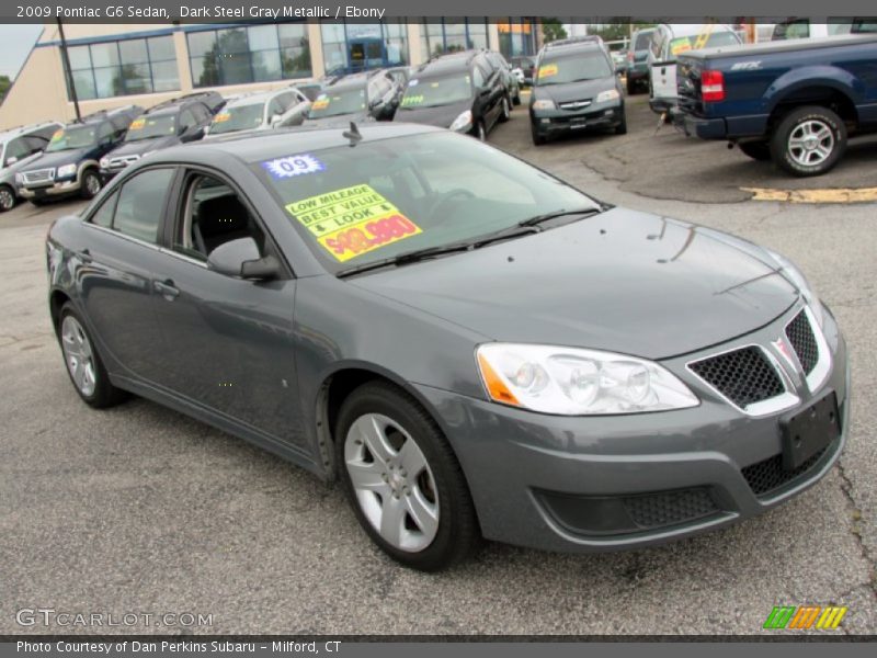 Dark Steel Gray Metallic / Ebony 2009 Pontiac G6 Sedan