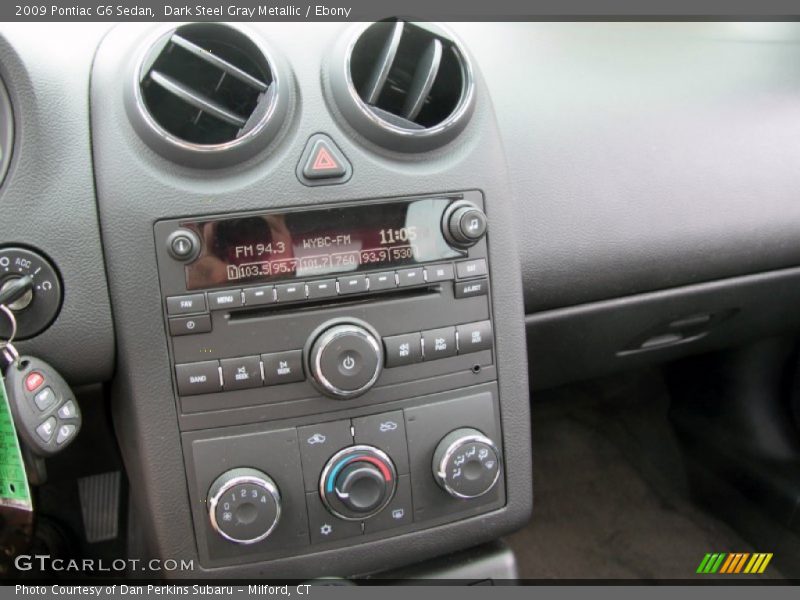 Dark Steel Gray Metallic / Ebony 2009 Pontiac G6 Sedan