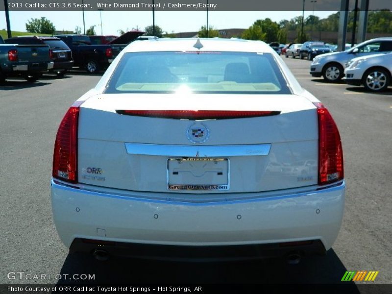 White Diamond Tricoat / Cashmere/Ebony 2013 Cadillac CTS 3.6 Sedan