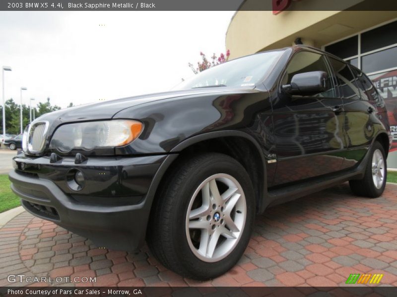 Black Sapphire Metallic / Black 2003 BMW X5 4.4i