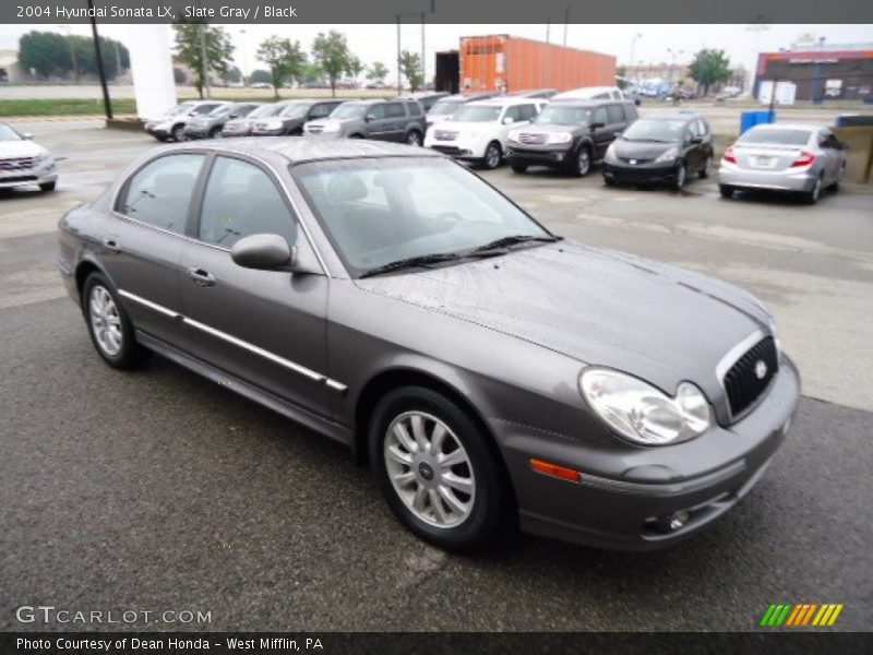 Slate Gray / Black 2004 Hyundai Sonata LX