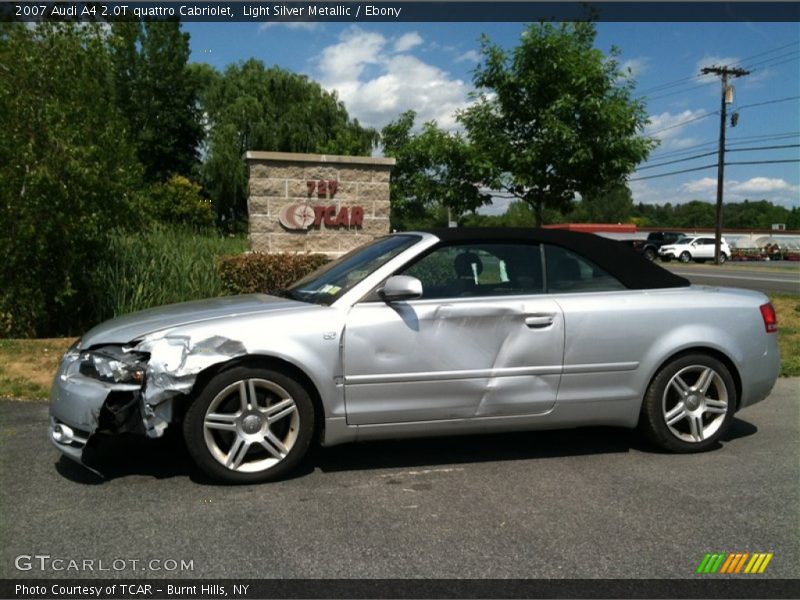 Light Silver Metallic / Ebony 2007 Audi A4 2.0T quattro Cabriolet