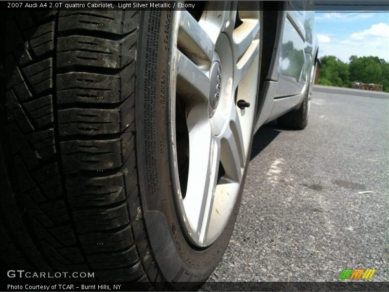 Light Silver Metallic / Ebony 2007 Audi A4 2.0T quattro Cabriolet