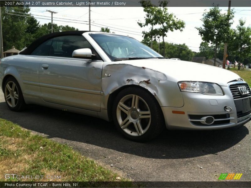 Light Silver Metallic / Ebony 2007 Audi A4 2.0T quattro Cabriolet