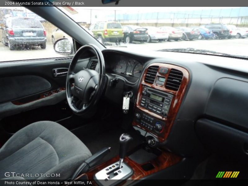 Slate Gray / Black 2004 Hyundai Sonata LX