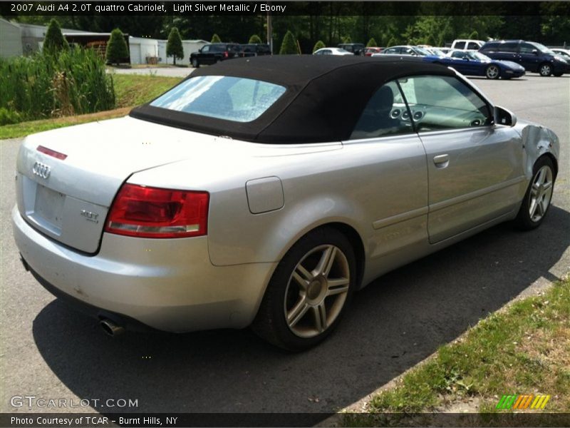 Light Silver Metallic / Ebony 2007 Audi A4 2.0T quattro Cabriolet