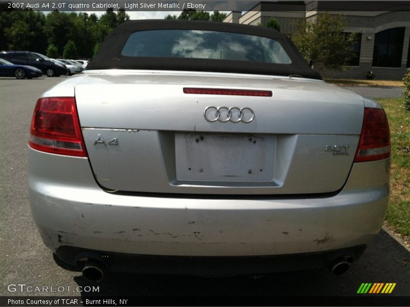 Light Silver Metallic / Ebony 2007 Audi A4 2.0T quattro Cabriolet