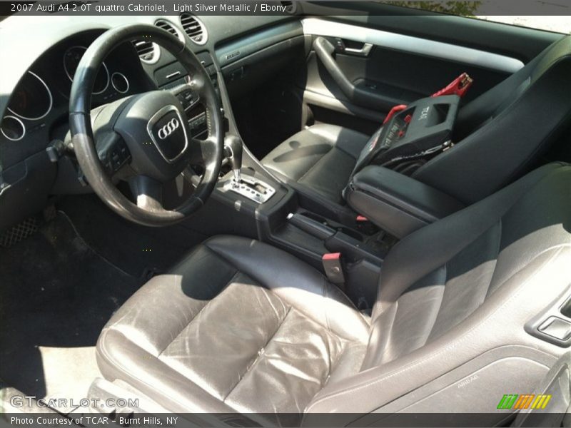 Light Silver Metallic / Ebony 2007 Audi A4 2.0T quattro Cabriolet