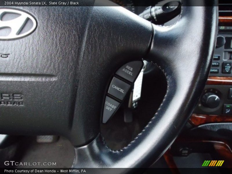 Slate Gray / Black 2004 Hyundai Sonata LX