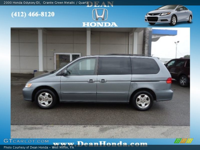 Granite Green Metallic / Quartz 2000 Honda Odyssey EX
