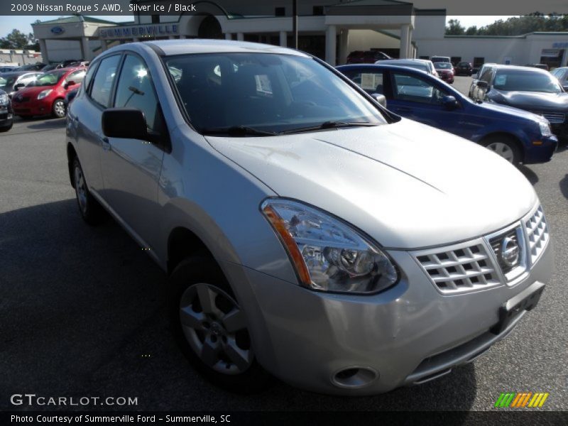 Silver Ice / Black 2009 Nissan Rogue S AWD